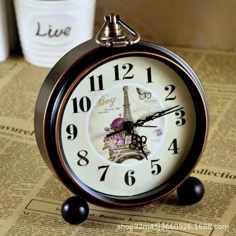 Ng Hbasana Thc Alarm Clock Retro Clock Metal 5Inch Desktop Clock - Image 3